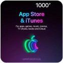 Подарочная карта Apple iTunes 1000 рублей