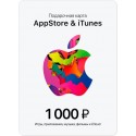 Подарочная карта Apple iTunes 1000 рублей